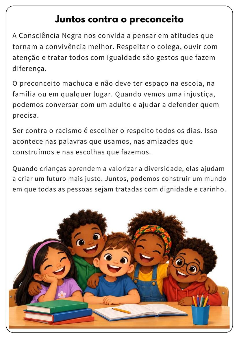 Textos sobre Consciência Negra para 1º ao 5º ano para baixar página 4